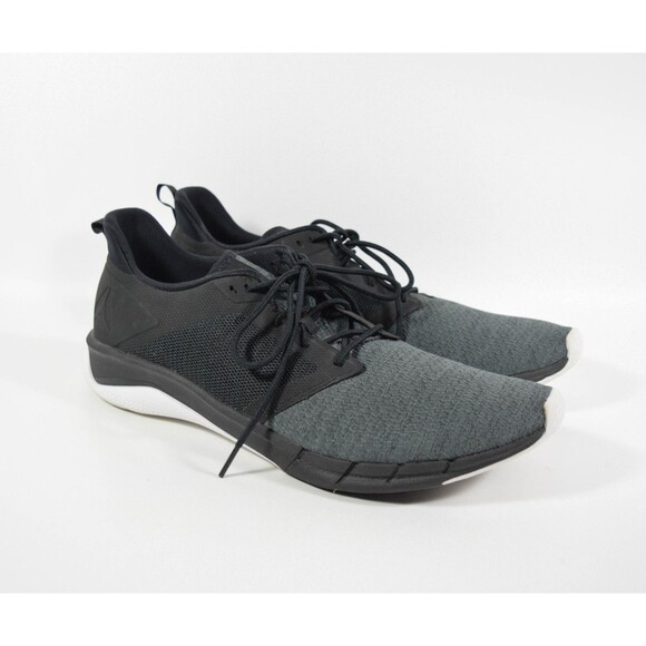 Men's Reebok CN6232 Print Run 3.0 Gray Lace Up Sneakers Running Shoes Sz 12 - Picture 2 of 8